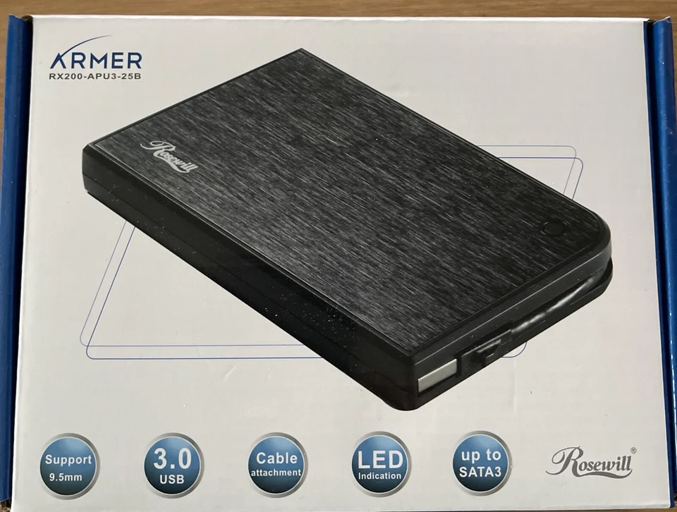 Rosewill Armer RX202 USB 3.0 2.5" SATA Enclosure - Image 1 of 1