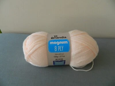 Yarn PANDA MAGNUM Acrylic 8ply Light Pink 100g Made In India - image 1 of 4