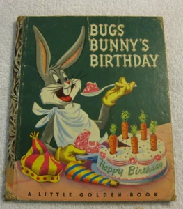 Bugs Bunny's Birthday Little Golden Book 1950 - Bild 1 von 4