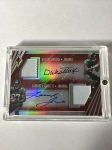 2017 Panini Phoenix Dual Patch Auto #DRP-WF Leonard Fournette/Dede Westbrook  - Picture 1 of 2