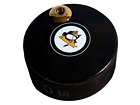 Porte-stylo de bureau rondelle de hockey artisanal Pittsburgh Penguins Auto Series