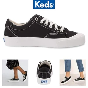 Keds Crew Kick 75 Núcleo Orgánico Lona Algodón Orgánico Negro WF64824, Talla Selecta - Imagen 1 de 20
