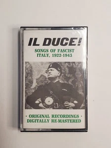 IL DUCE! (Benito Mussolini) SONGS OF FASCIST ITALY, 1922-1943 ON CASSETTE - NEW - Picture 1 of 3