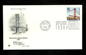 US FDC #3185l PCS Artcraft CTC 1930'sGolden Gate Bridge Opened 1937 - Picture 1 of 2