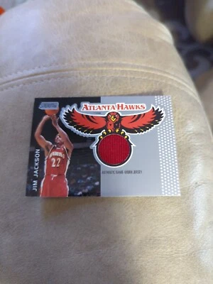 Tarjeta de Jim Jackson Atlanta Hawks 2000 Topps Stadium Club camiseta usada en juegos #SC-AH3 Foto 1 de 2