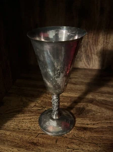 Beautiful Vintage Roma SL-Spain Silver Plated Wine Goblet - Picture 1 of 2