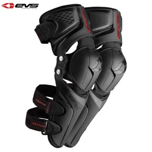 EVS EPIC KNEE GUARDS PROTECTORS MOTOCROSS ENDURO - ADULT L/XL BLACK (PAIR) - Picture 1 of 1