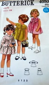 *BELLISSIMO ABITO VINTAGE ANNI 60 RAGAZZA BUTTERICK modello cucito 1/2 6 mesi - Foto 1 di 1