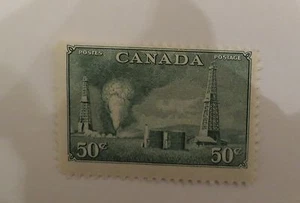 SC#294 CANADA 50C 1950 ALBERTA OIL WELLS ISSUE MINT NEVER HINGED - Picture 1 of 2