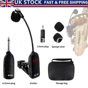 Professionelles kabelloses Instrumentenmikrofon für Saxophon Trompete Posaune Horn - Bild 1 von 19