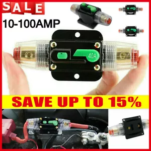 10A-100A AMP Circuit Breaker Fuse Reset 12V-48V DC Car Boat Auto Waterproof New - Picture 1 of 21