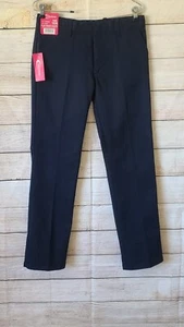 Premium Authentic Schoolwear and Uniforms Navy Blue Flat Front Pants NWT Sz 16H - Picture 1 of 6