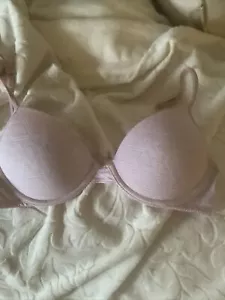 hanes teen bra padded underwire MHH-126pink print 34/L - Picture 1 of 3