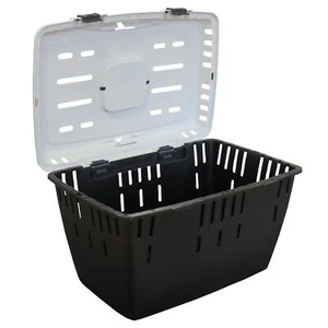Hunde- Katzen und Kleintiertransportbox DAKOTA schwarz-weiss 55 x 37 x 33 cm - Bild 1 von 7