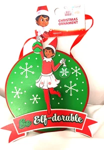 ELFO EN EL ESTANTE - NIÑA CON FALDA - TAN ELFO-DORABLE ADORNO DE NAVIDAD DE MADERA ¡NUEVO! - Imagen 1 de 5