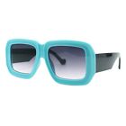 Womens Fashion Sunglasses Bold Beveled Square Shades UV 400