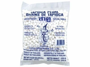 Perlas de tapioca grandes 375g harina de tapioca yuca para té de burbujas o postres - Imagen 1 de 2