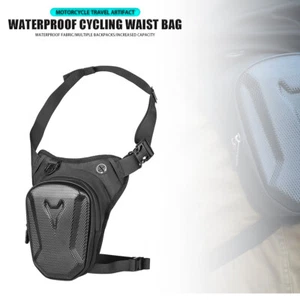 Motorcycle Drop Waist Leg Bag Portable Waterproof EVA Leg Side Bag Belt Hip Bag - Picture 1 of 13