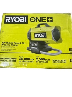Ryobi PCL801B ONE+ Aquecedor Híbrido Sem Fio de Ar Forçado Propano (Somente Ferramenta) NOVO - Imagem 1 de 4