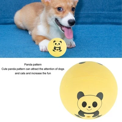 Squeaky Dog Toy Balls Latex Bite Resistant Interactive Smooth Pet Toys for Cat - Image 1 of 4