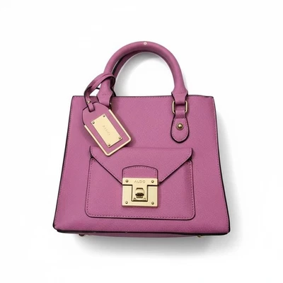 Bolso Bandolera Aldo Abaossa Rosa Dorado Resistente Pequeño Bolso Mensajero Cremallera Foto 1 de 4