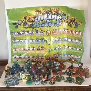 Skylanders Lot 29 Figures Pre-owned Untested, 28 Cards 20+ Stickers, Poster READ - Picture 1 of 8