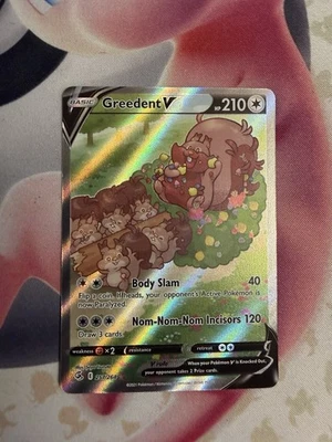 Greedent V (Alternate Full Art) 257/264 Swsh08: Fusion Strike Holo NM - Image 1 of 4