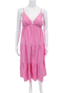 Rails Womens Spaghetti Strap V Neck Knee Length Shift Dress Pink Size Small - Picture 1 of 6