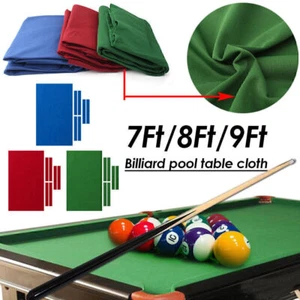Pro Worsted Nylon Billiard Pool Table Cloth 7ft 8ft 9ft Mat Cover Felt Strips - Picture 1 of 18