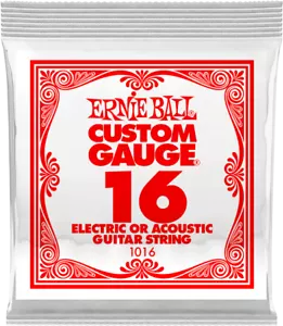 CORDE GUITARE ACIER PLEIN 016" ERNIE BALL 1016 - Imagen 1 de 2