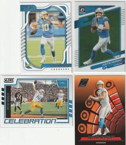 Justin Herbert Lot of 4 2021-2022 Optic, Score, Zenith, Absolute - Picture 1 of 2