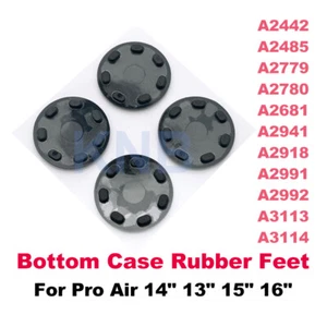 4pcs/set New Bottom Case Rubber Feet For Macbook Pro Air A2442 A2485 2021-2023 - Picture 1 of 5