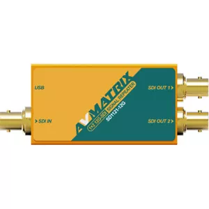 AVMATRIX 1x2 12G-SDI Reclocking Signal Repeater - Picture 1 of 8
