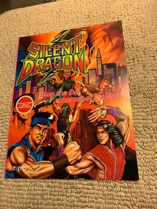 Original 1992 11-8” Silent Dragon Taito Troll Exidy arcade video game FLYER AD - Picture 1 of 2