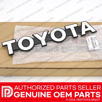 Emblema original do fabricante 85-87 Toyota Land Cruiser BJ70 painel frontal grade 75311-90K00 - Imagem 1 de 4