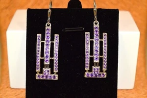 Amethyst Ohrschmuck Design Edelstein Schmuck Kette Halskette Heilstein Collier - Bild 1 von 1