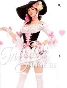 Original Trashy Lingerie Little Bo Peep Dress And Velvet Corset New Ribbon Lace - Picture 1 of 3