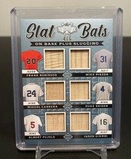 2022 Leaf Lumber Stat Bats Robinson, Cabrera, Pujols, Piazza, Snider, Giambi 4/6