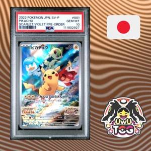 PSA 10 Pikachu PROMO 001/SV-P Scarlet Violet Pre Order Japanese Pokemon - Bild 1 von 2