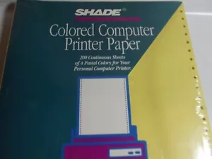 Shade Colored Computer Printer Paper (canary,blue,pink & Green) - Picture 1 of 4