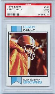 1973 Topps Football Leroy Kelly #381 Cleveland Browns PSA 9 MINT