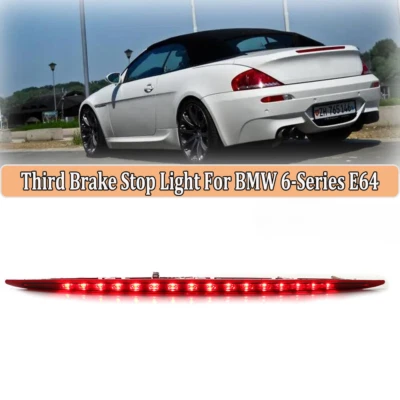 Tercera luz de freno trasera LED trasera para BMW E64 serie 6 645CI 650CI M6 E63 Foto 1 de 4