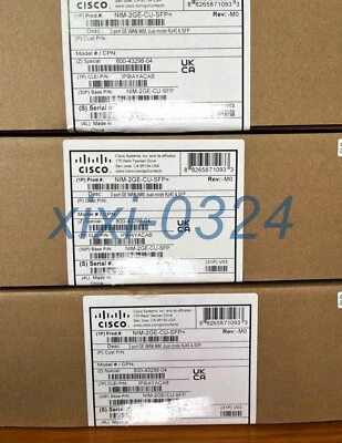 1pcs NEW Cisco  NIM-2GE-CU-SFP= Interface card 2 optical and 2 electrical DHL  - Image 1 of 3