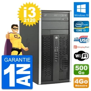 PC Tour HP Pro 6300 CMT Intel i3-2120 RAM 4Go Disque Dur 500Go Windows 10 Wifi - Photo 1/3