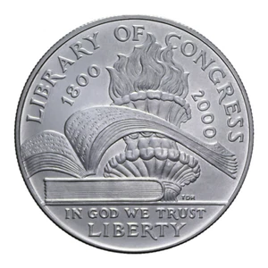 DOLLAR 2000 P LIBRARY OF CONGRESS USA AMERICA - Foto 1 di 2