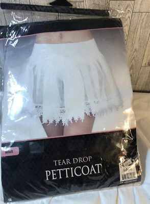 Charades Tear Drop White Petticoat Adult - Image 1 of 3