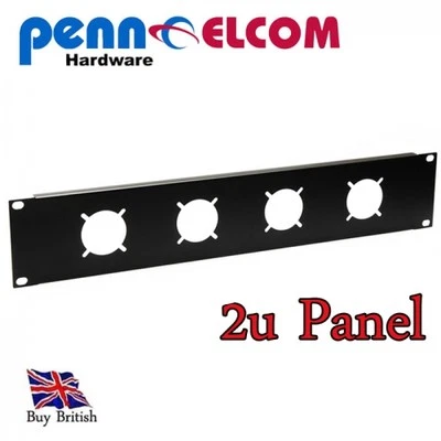 2U Socapex and Syntax Multipin Rack Panel for  4 x 37 Mulitpin Connectors - Image 1 of 4