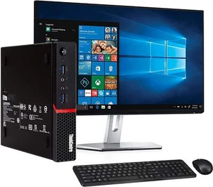 LENOVO Desktop Computer PC i5 32GB RAM 2TB SSD 24" LCD Windows 11 or 10 WIFI - Picture 1 of 19