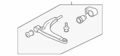 Genuine GM 2004-2012 Chevrolet Pontiac Saturn Malibu Lower Control Arm 22997284 - Image 1 of 2