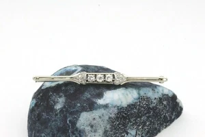 Broche/alfiler señora oro blanco 750 15 diamantes aprox. 0,51 quilates 5,5 g - Imagen 1 de 4